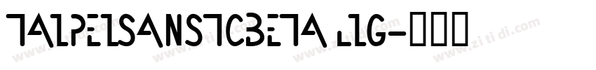 TaipeiSansTCBeta Lig字体转换